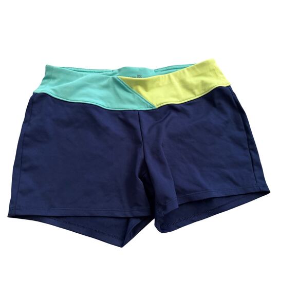 Old Navy Active fitted blue shorts sz XS activewear - Picture 1 of 4